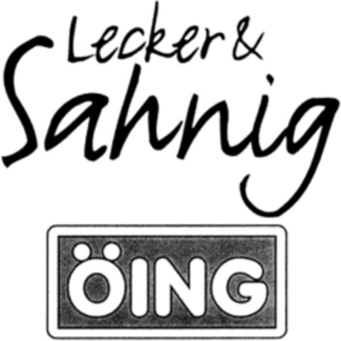 Lecker & Sahnig ÖING Logo (DPMA, 02/25/1995)