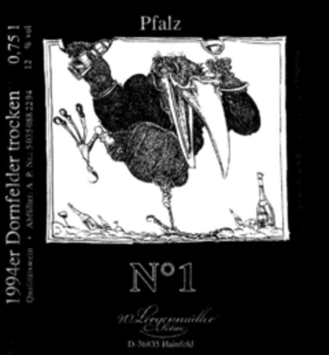 Pfalz No 1 Logo (DPMA, 01.03.1995)