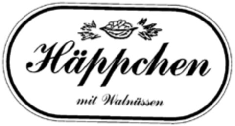 Häppchen mit Walnüssen Logo (DPMA, 04.07.1996)