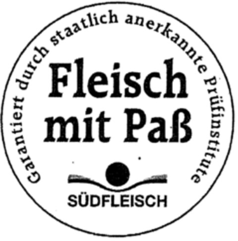 Fleisch mit Paß SÜDFLEISCH Logo (DPMA, 09.12.1996)