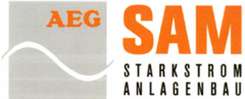 AEG SAM STARKSTROM ANLAGENBAU Logo (DPMA, 07/02/1998)