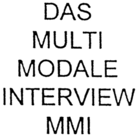 DAS MULTI MODALE INTERVIEW MMI Logo (DPMA, 05.10.1998)