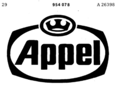 Appel Logo (DPMA, 18.10.1974)