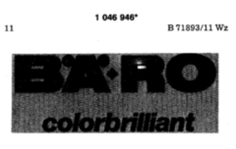 BÄ RO colorbrilliant Logo (DPMA, 16.02.1983)