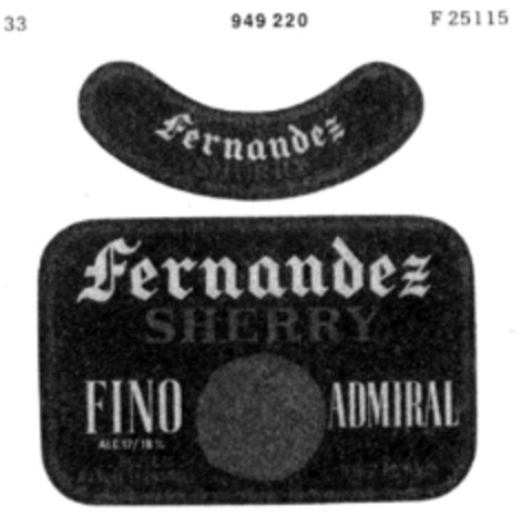 fernandez SHERRY Logo (DPMA, 11.03.1974)