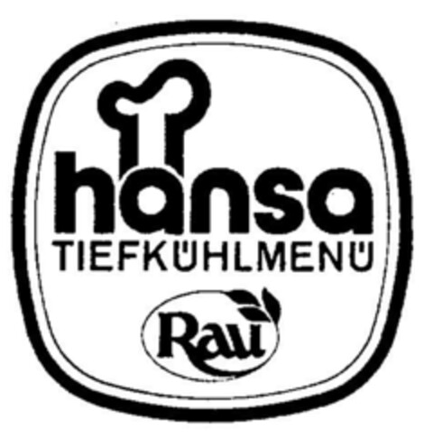 hansa TIEFKÜHLMENÜ Logo (DPMA, 21.03.1974)