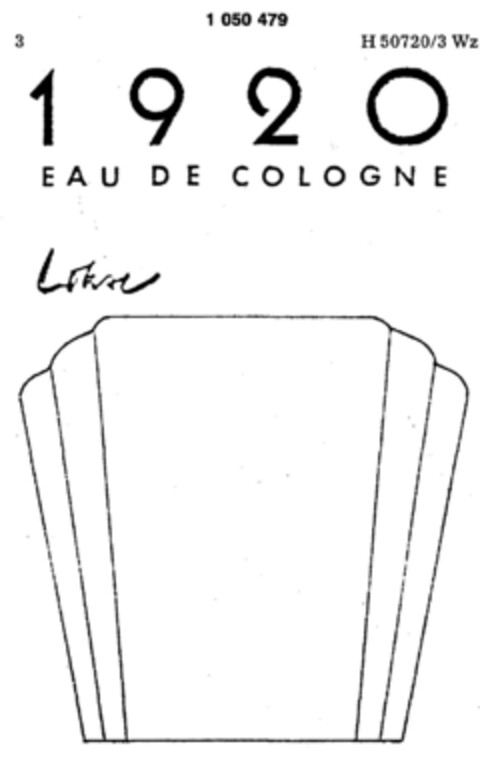 1920 EAU DE COLOGNE Logo (DPMA, 12/07/1982)