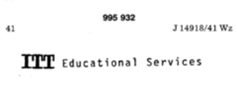 ITT Educational Services Logo (DPMA, 02.04.1979)