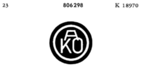 AKO Logo (DPMA, 05.07.1961)