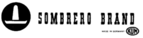SOMBRERO BRAND KUM Logo (DPMA, 04.08.1964)