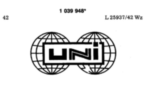 UNI Logo (DPMA, 08/30/1982)