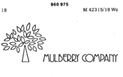 MULBERRY COMPANY Logo (DPMA, 23.10.1976)