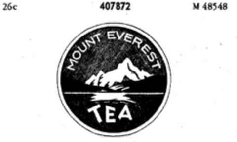 MOUNT EVEREST TEA Logo (DPMA, 07/03/1929)