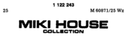 MIKI HOUSE COLLECTION Logo (DPMA, 06/16/1987)