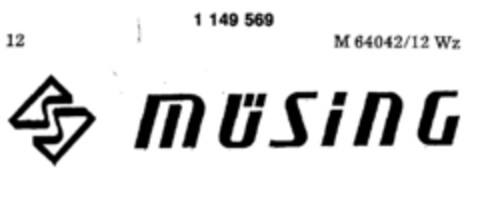 müSinG Logo (DPMA, 25.11.1988)