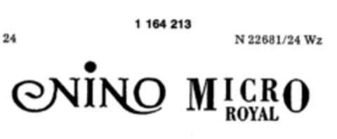 NINO MICRO ROYAL Logo (DPMA, 30.09.1989)