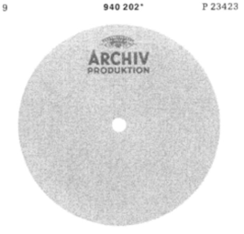 ARCHIV PRODUKTION Logo (DPMA, 04.12.1975)