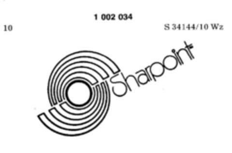 Sharpoint Logo (DPMA, 10/11/1979)
