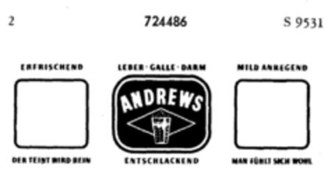 ANDREWS Logo (DPMA, 12.08.1958)