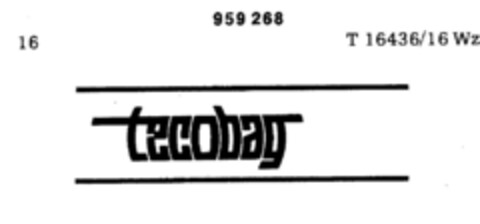 tecobag Logo (DPMA, 09/26/1974)