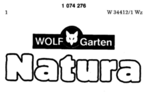 WOLF Garten Natura Logo (DPMA, 22.08.1984)