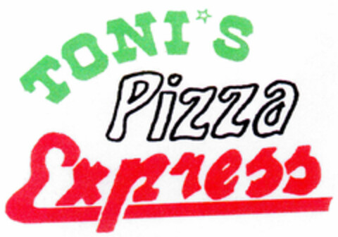 TONI*S Pizza Express Logo (DPMA, 11/22/2000)