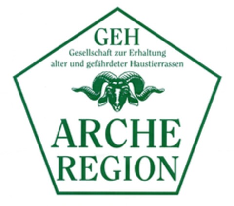 GEH Gesellschaft zur Erhaltung alter und gefährdeter Haustierrassen ARCHE REGION Logo (DPMA, 05.11.2009)