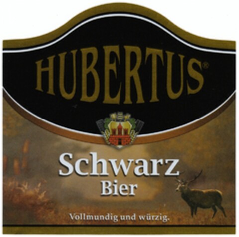 HUBERTUS Schwarz Bier Logo (DPMA, 05.11.2010)