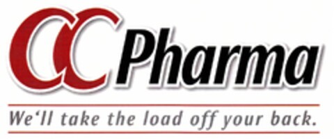 CC Pharma We'll take the load off your back. Logo (DPMA, 02/26/2014)