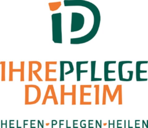 IHRE PFLEGE DAHEIM - HELFEN·PFLEGEN·HEILEN Logo (DPMA, 21.07.2014)