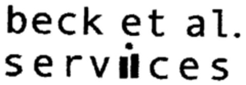 beck et al. services Logo (DPMA, 28.03.2002)