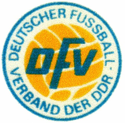 DFV DEUTSCHER FUSSBALL VERBAND DER DDR Logo (DPMA, 06/16/2005)