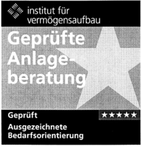 Geprüfte Anlageberatung Logo (DPMA, 07.09.2007)