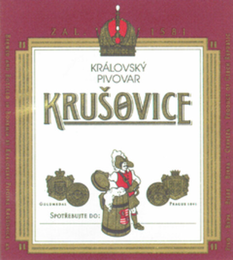 KRALOVSKY PIVOVAR KRUŠOVICE Logo (DPMA, 15.02.1996)