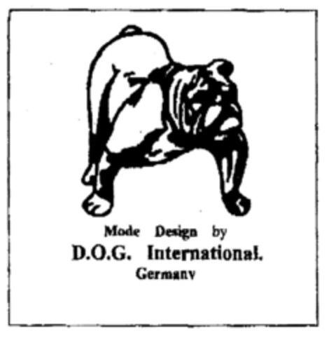 Mode Design by D.O.G. International. Germany Logo (DPMA, 06/23/1999)