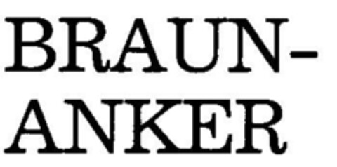 BRAUN-ANKER Logo (DPMA, 28.02.1994)