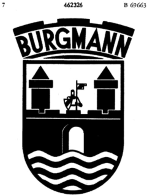 BURGMANN Logo (DPMA, 22.07.1933)