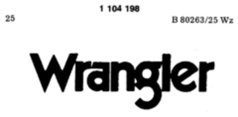 Wrangler Logo (DPMA, 02.10.1986)