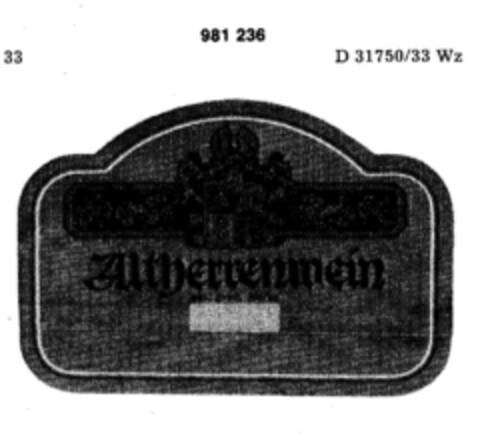 Altherrenwein Logo (DPMA, 11/14/1977)