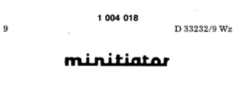 minitiator Logo (DPMA, 02/22/1979)