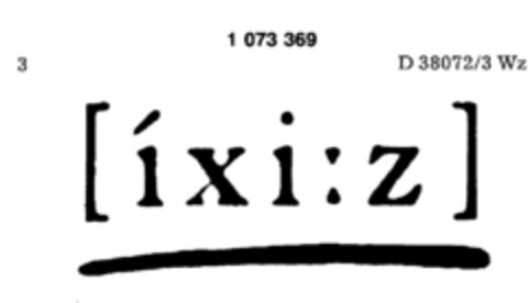 ( i x i : z ) Logo (DPMA, 30.12.1982)