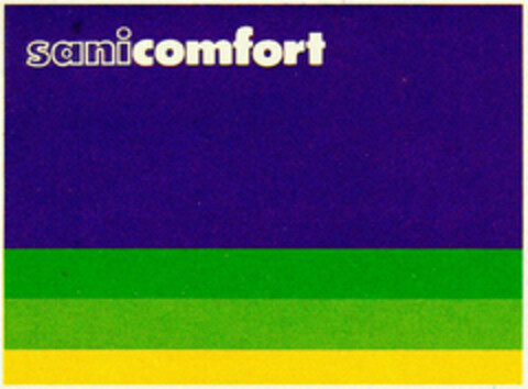 sani comfort Logo (DPMA, 07.01.1978)