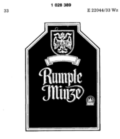 Rumple Minze Logo (DPMA, 02/25/1981)