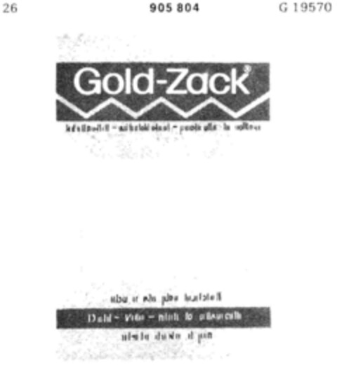 Gold-Zack Logo (DPMA, 06.03.1970)