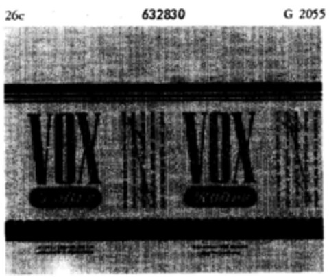 VOX Kaffee Logo (DPMA, 01/19/1952)