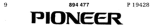 PIONEER Logo (DPMA, 28.12.1970)