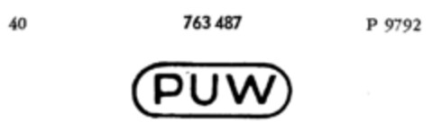 PUW Logo (DPMA, 02.09.1960)