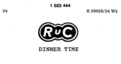 RUC DINNER TIME Logo (DPMA, 05.08.1980)