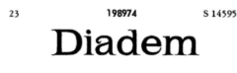 Diadem Logo (DPMA, 12/24/1913)