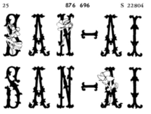 SAN-AI SAN-AI Logo (DPMA, 28.10.1969)